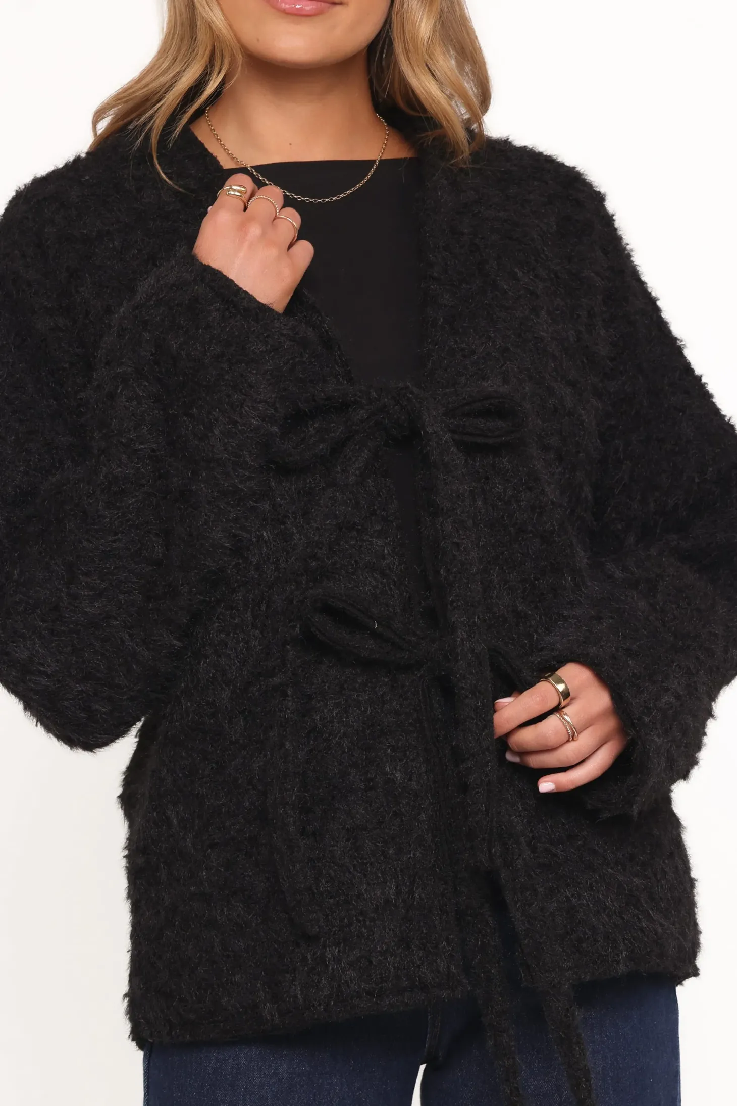 Kimmy Bow Oversized Cardigan