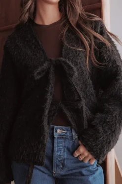 Kimmy Bow Oversized Cardigan