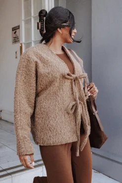 Kimmy Bow Oversized Cardigan
