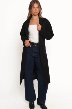 Kloss Tie Front Long Coat