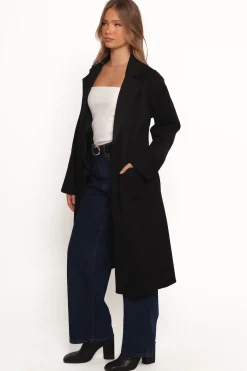 Kloss Tie Front Long Coat