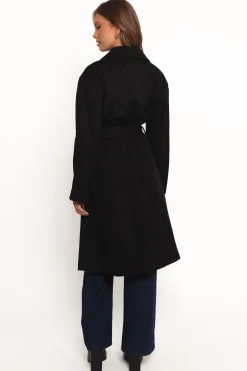 Kloss Tie Front Long Coat