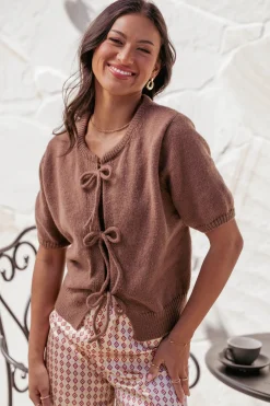 Koskie Tie Knit Top