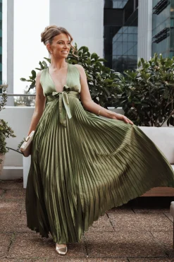 Kris Pleated Maxi Dress