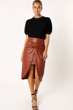 Kristy Vegan Leather Skirt