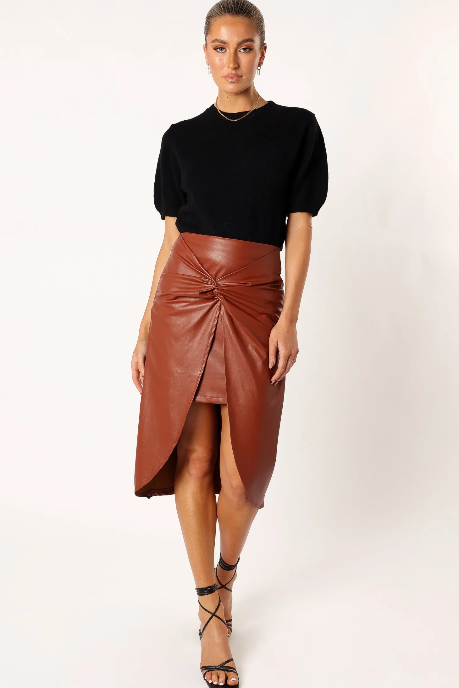 Kristy Vegan Leather Skirt