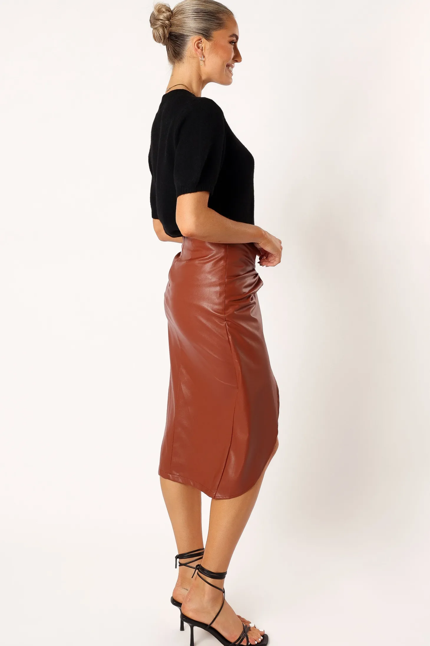 Kristy Vegan Leather Skirt