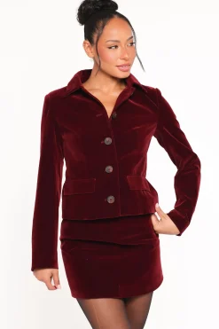 Lainey Velvet Cropped Jacket