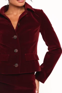 Lainey Velvet Cropped Jacket