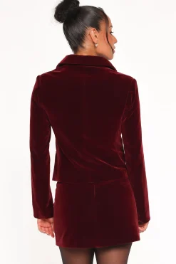 Lainey Velvet Cropped Jacket
