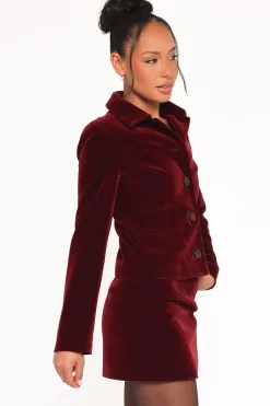 Lainey Velvet Mini Skirt