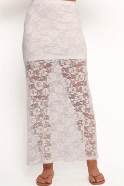 Laken Sheer Lace Maxi Skirt
