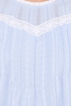 Laoise Lace Inset Ruffle Top