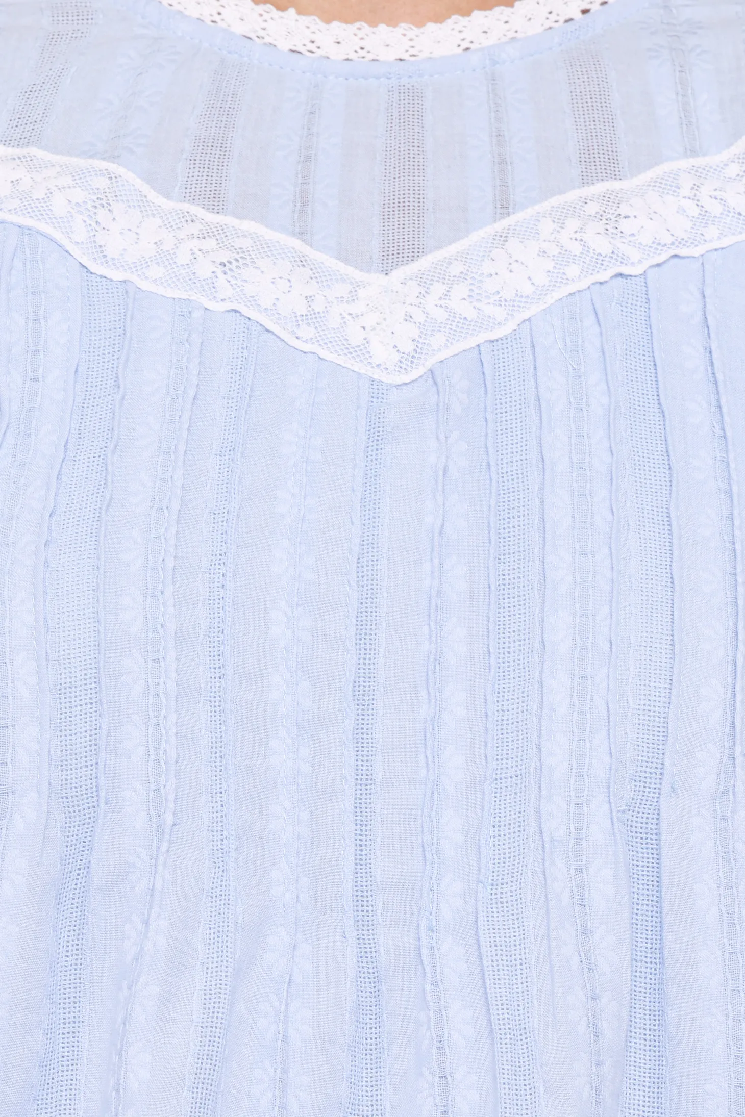 Laoise Lace Inset Ruffle Top