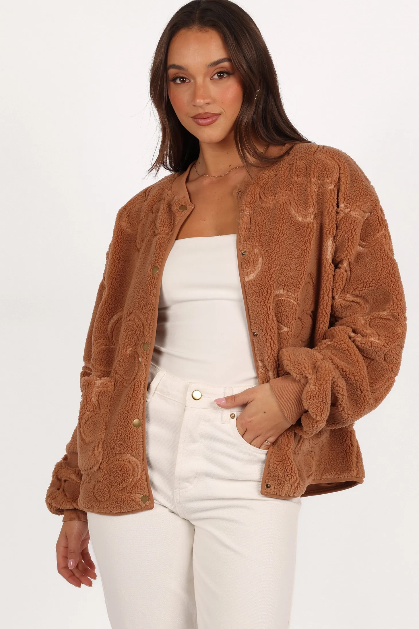 Lasky Flower Pattern Button Down Jacket