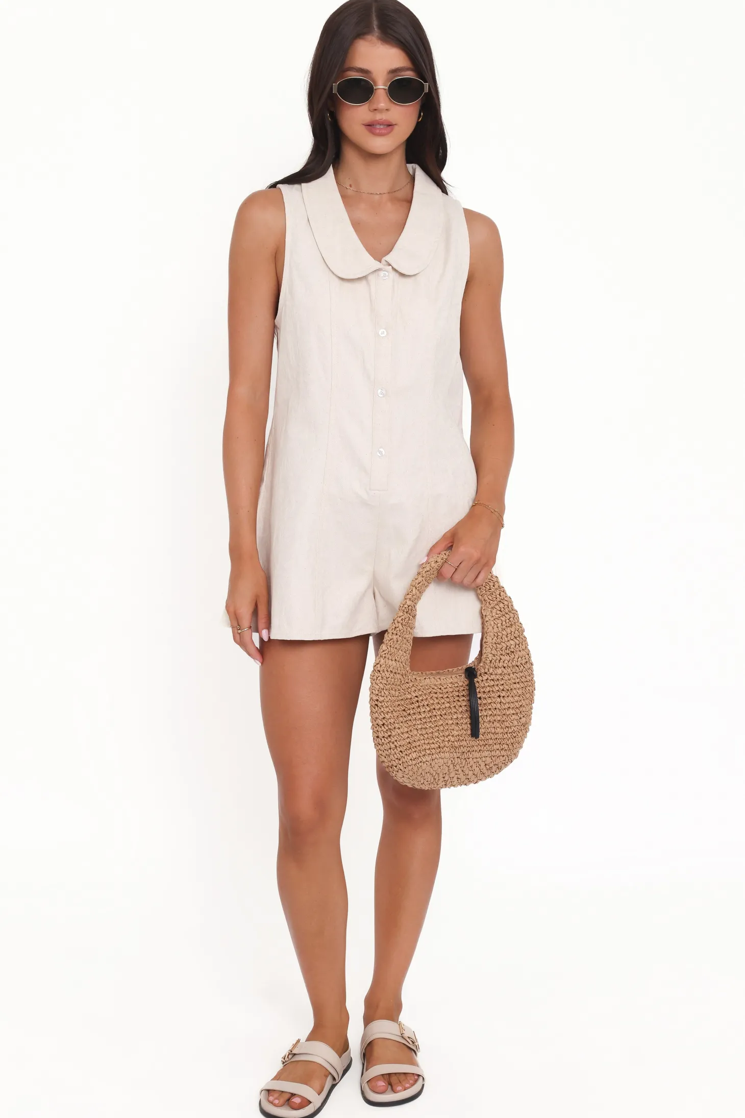 Lavina Collared Romper
