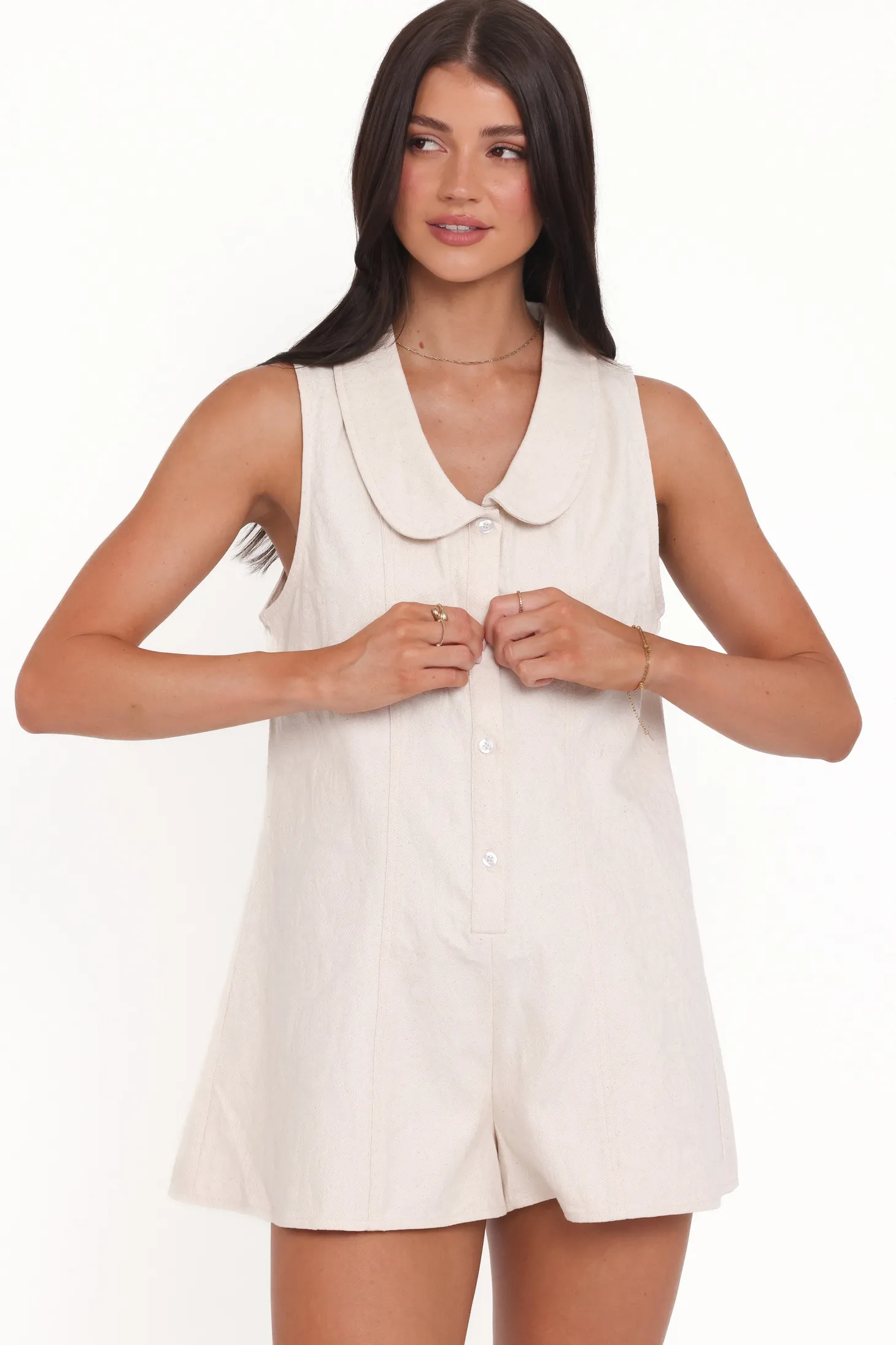Lavina Collared Romper