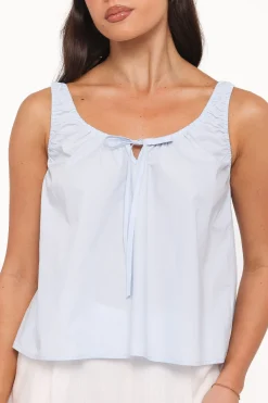 Lawrence Tie Scoop Top