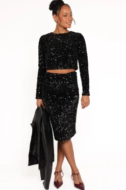 Leilani Midi Sequin Skirt