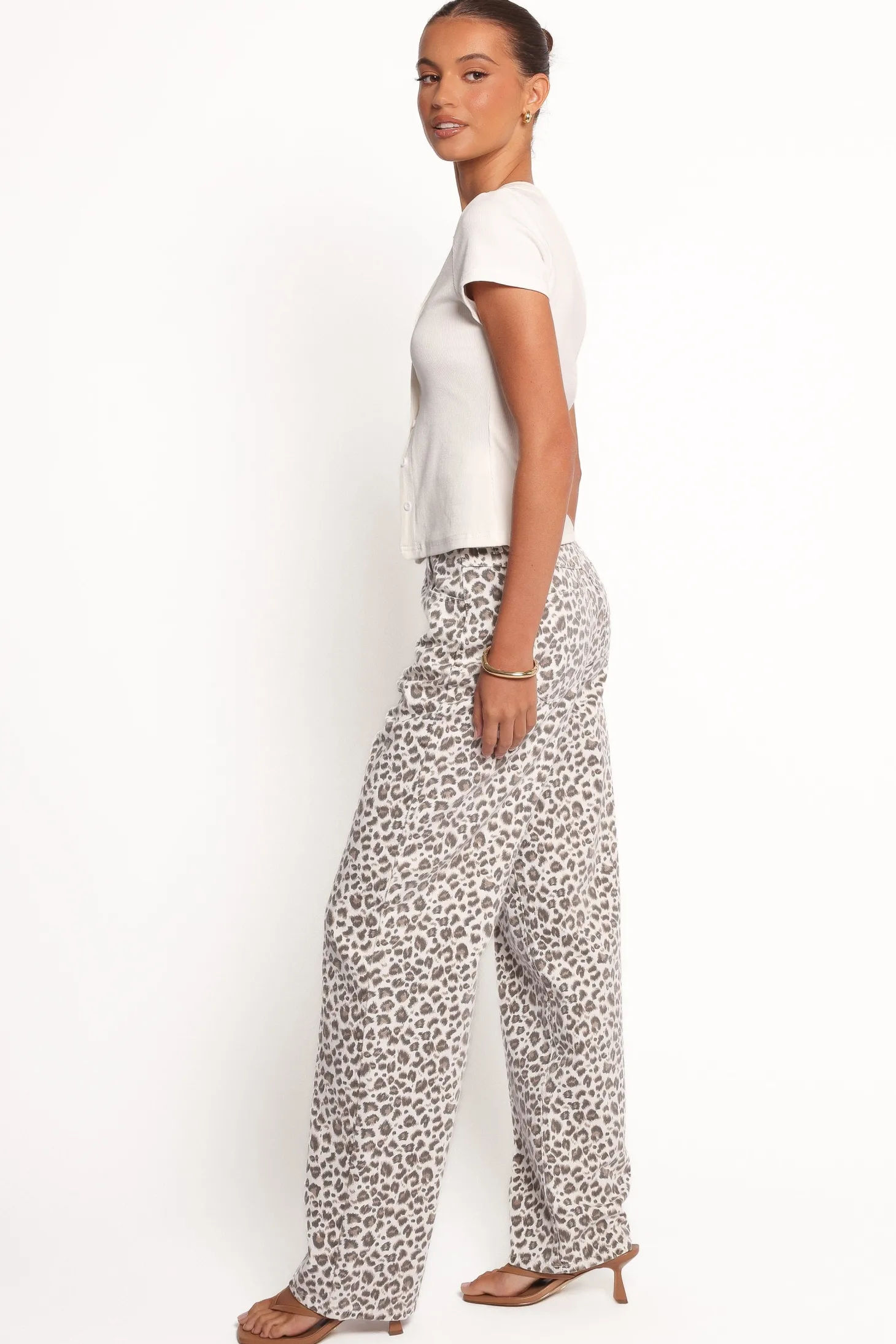 Leila Printed Wide Leg Jean