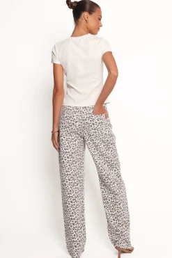 Leila Printed Wide Leg Jean