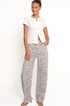 Leila Printed Wide Leg Jean