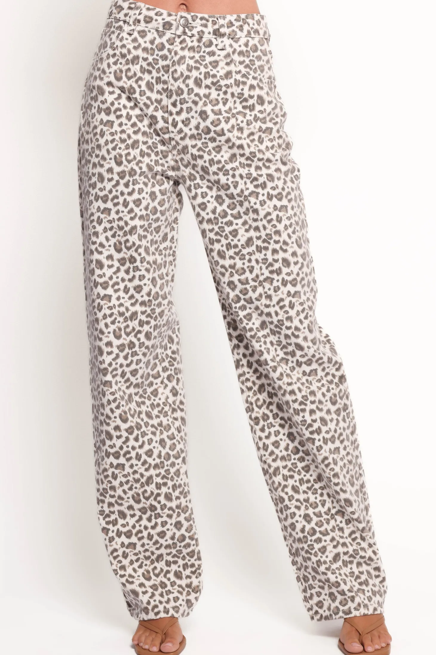 Leila Printed Wide Leg Jean