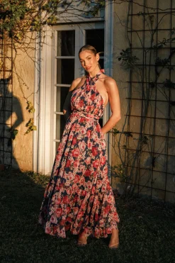 Lennon Halterneck Maxi Dress