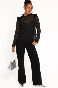 Lettie Lace Ruffle Top