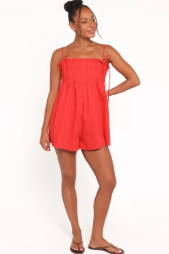 Liora Pleated Romper