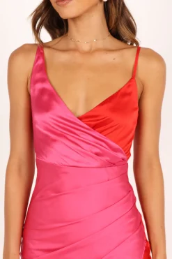 Lipa Colourblock Midi Slip Dress