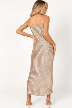 Liza Pleated Maxi Dress