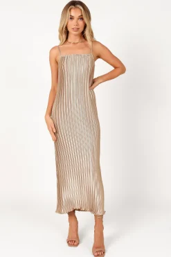Liza Pleated Maxi Dress