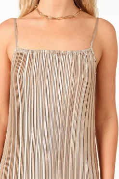 Liza Pleated Maxi Dress