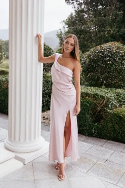 Lolana Draped One Shoulder Dress