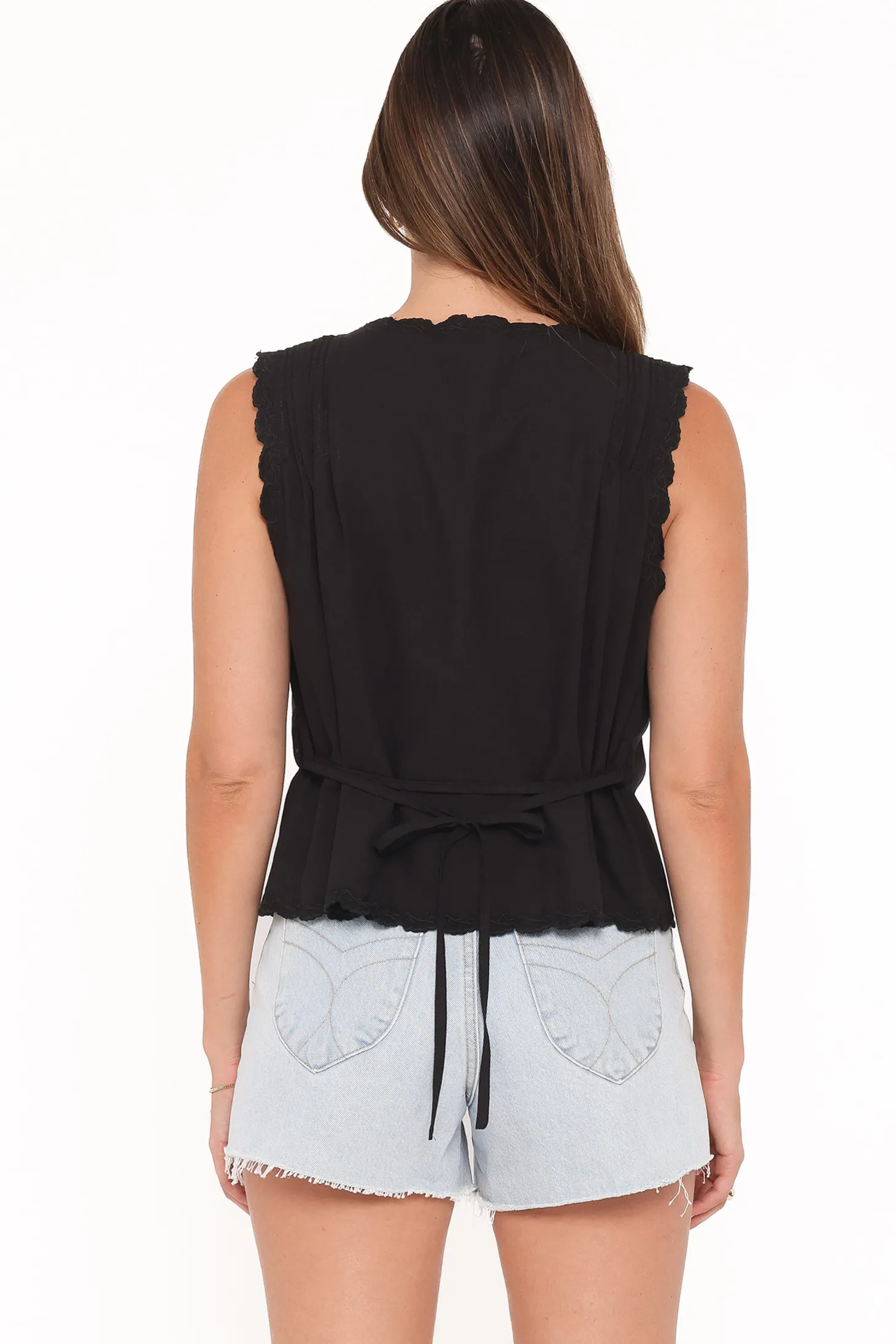 Lori Lace Trim Top