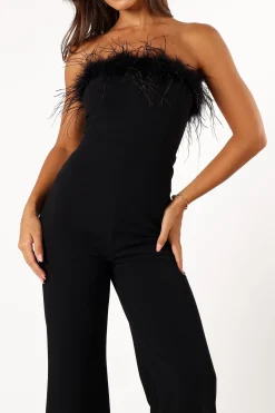 Louise Feather Trim Jumpsuit