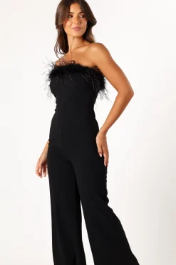 Louise Feather Trim Jumpsuit