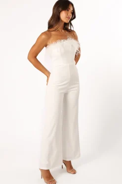 Louise Feather Trim Jumpsuit