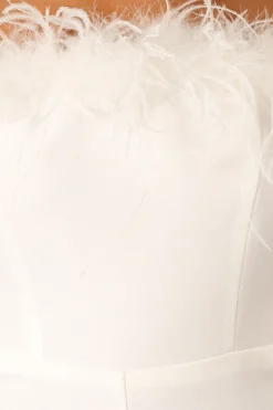 Louise Feather Trim Jumpsuit