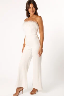 Louise Feather Trim Jumpsuit