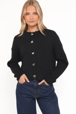 Loulani Heart Button Cardigan