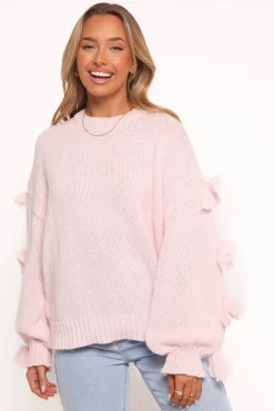 Lover Tie Sleeve Knit Sweater