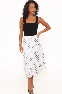 Lucia Tiered Midi Skirt