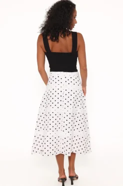 Lucia Tiered Midi Skirt