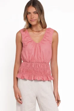 Lucilla Shirred Waist Top