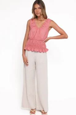 Lucilla Shirred Waist Top