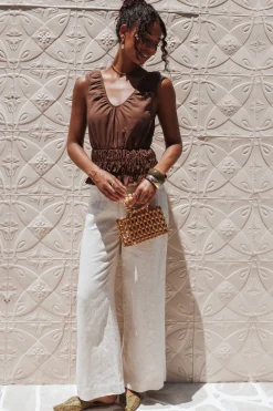 Lucilla Shirred Waist Top