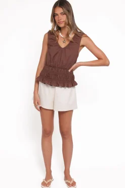 Lucilla Shirred Waist Top