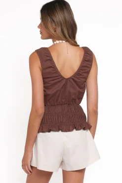 Lucilla Shirred Waist Top